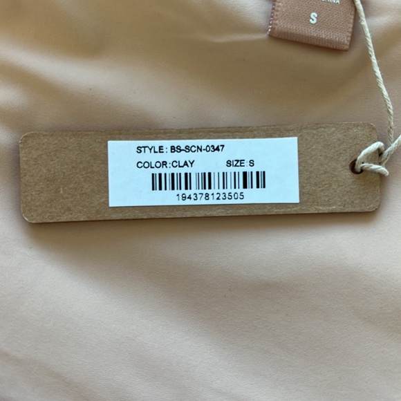 JELLY SHEER LONG SLEEVE BODYSUIT in CLAY size S - Picture 2 of 2